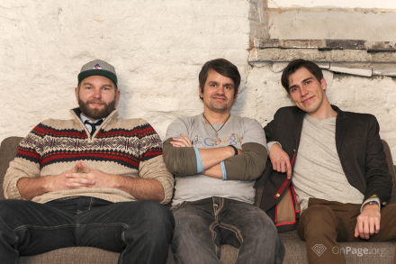 Jan Hendrik Merlin Jacob, Marcus Tandler und Andreas Bruckschlögl (v.l.) sind die Geschäftsführer von OnPage.org.