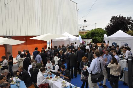 Beim 1. Founders Lunch Date wurde gegessen, getrunken und genetzwerkt. © MedienNetzwerk Bayern/Franziska Baur