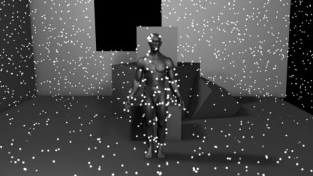 Ein 3D-Sensor soll Ultraschallwellen in Punktewolken umrechnen (© Toposens)