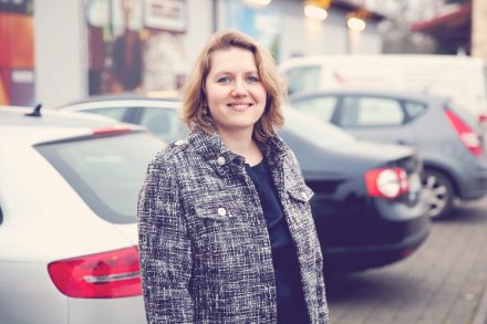 Denise Schuster ist die Gründerin von UnserParkplatz