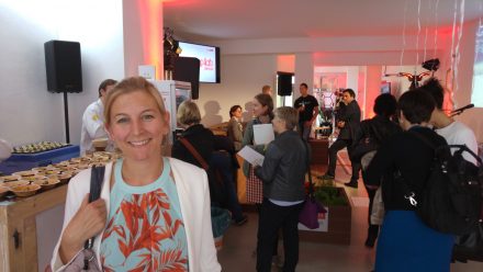 Sarah Tietze-Kamya, Bereichsleiterin bei Berlin Partner im Pop-up-Lab