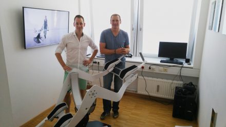 Die Gründer Johannes Scholl (l.) und Michael Schmidt (r.) im alten Icaros-Büro.