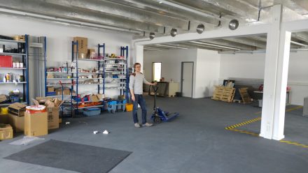 Die hauseigene Werkstatt am Garchinger Firmensitz.