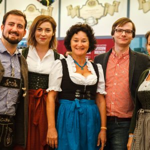 The Munich Startup Team at the Oktoberfest networking event at Bits and Pretzels