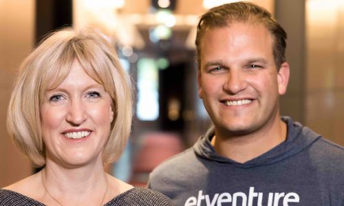 Julie Teigland of EY and etventure founder Phillipp Depiereux. Photo: etventure GmbH
