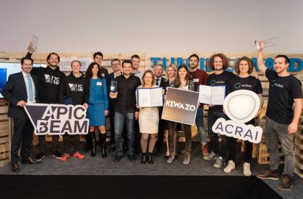 Gruppenbild der drei Siegerteams.