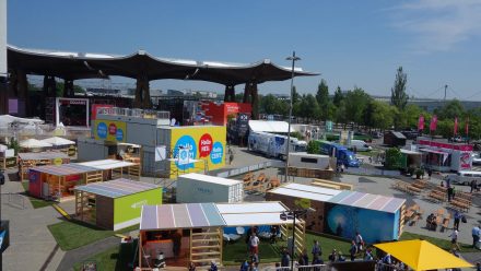 Festival site under construction