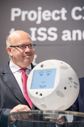Bundeswirtschaftsminister Peter Altmaier auf der Cebit 2018.