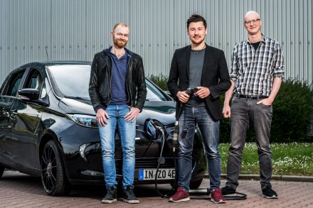 Michael Masnitza, Tobias Wagner und Johannes Engeln von Chargex. (Foto: Chargex)