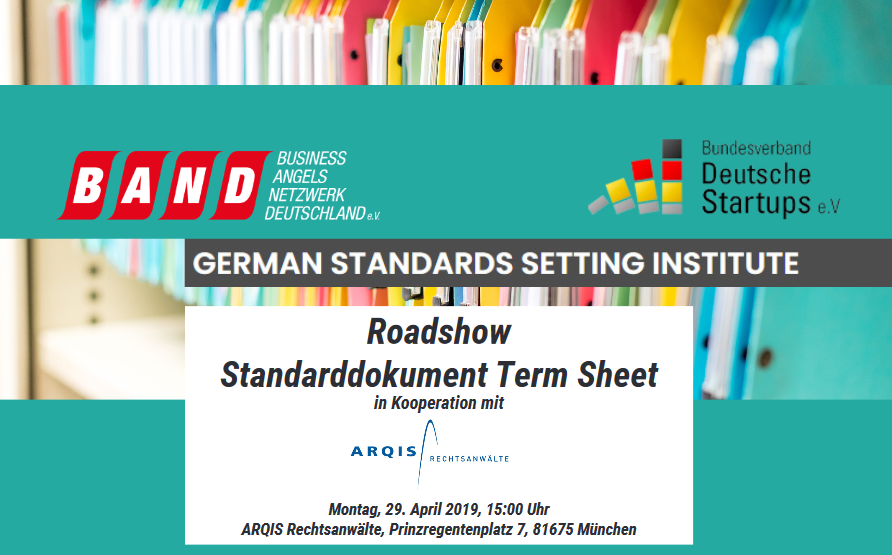 Standarddokument „Term Sheet“ für Finanzierungsrunden