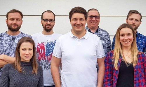 The Inveox team in Krakow, Poland, with founder Dominik Sievert (center). (Photo: Inveox)