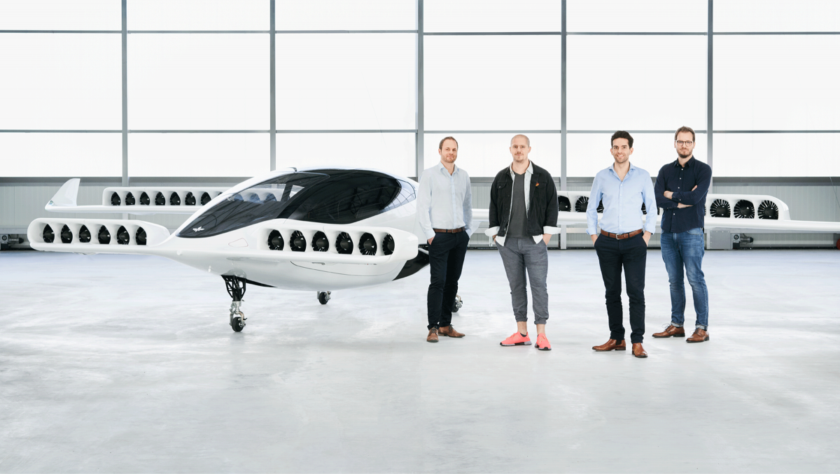 The new prototype of the Lilium Jet flying taxi