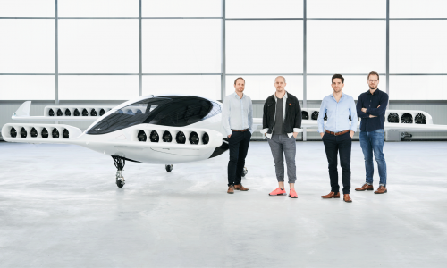 The new prototype of the Lilium Jet flying taxi
