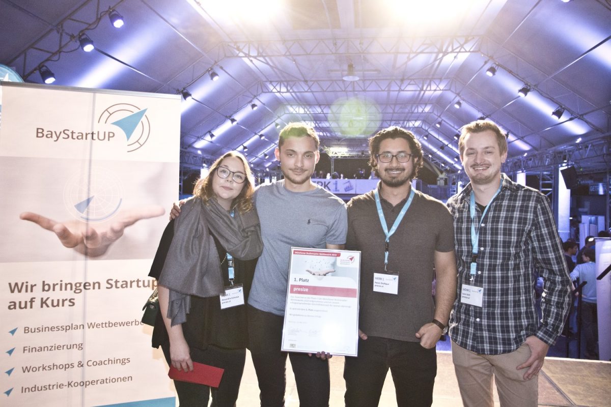Presize wins the 2nd phase of the Munich business plan competition by Baystartup