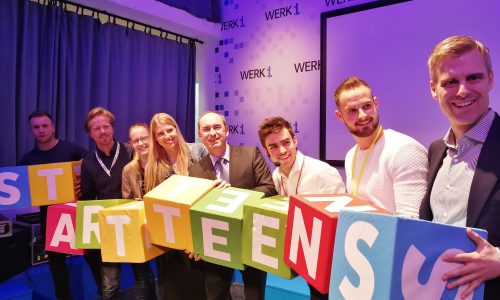 Hubert Aiwanger at Startup Teens at Werk1 in Munich