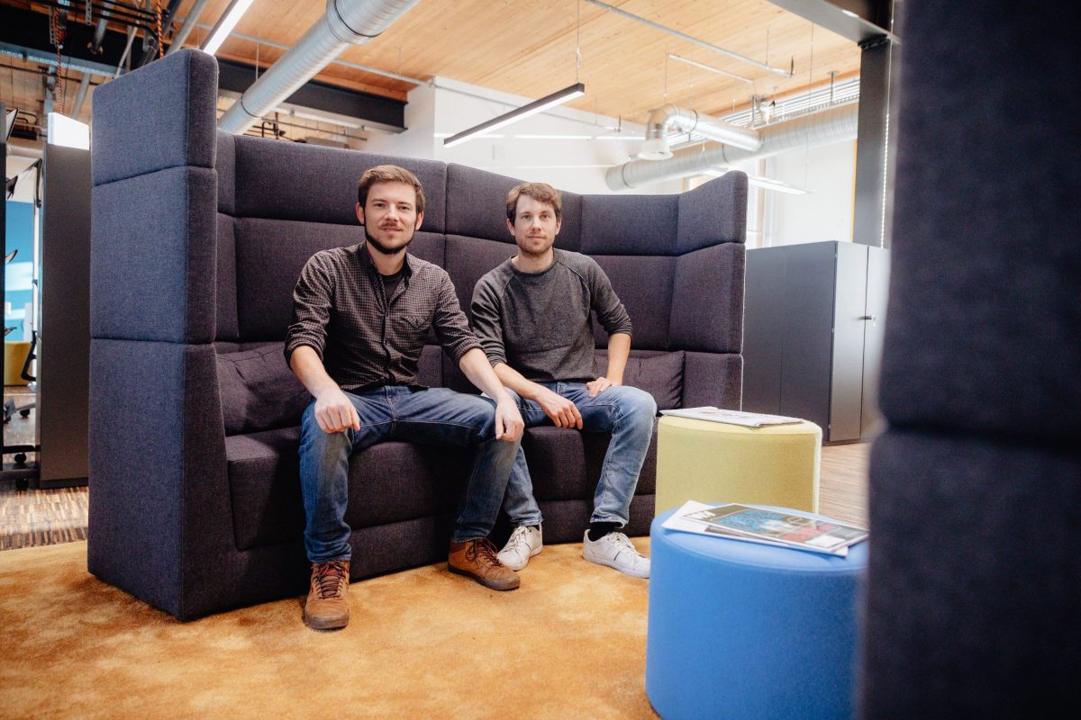 The Webmag founders David Maus and Christian Wust (right).