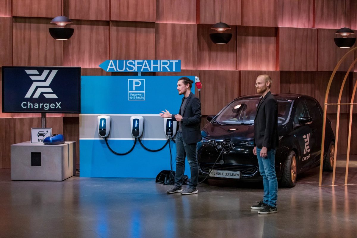 Chargex in the TV show The Lion's Den