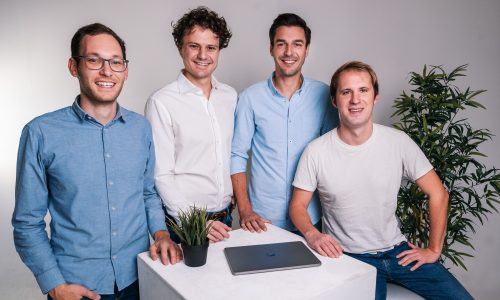 The founding team of Peter Park: Patrick Bartler, Maximilian Schlereth, Stefan Schenk and Florian Schaule (from left)