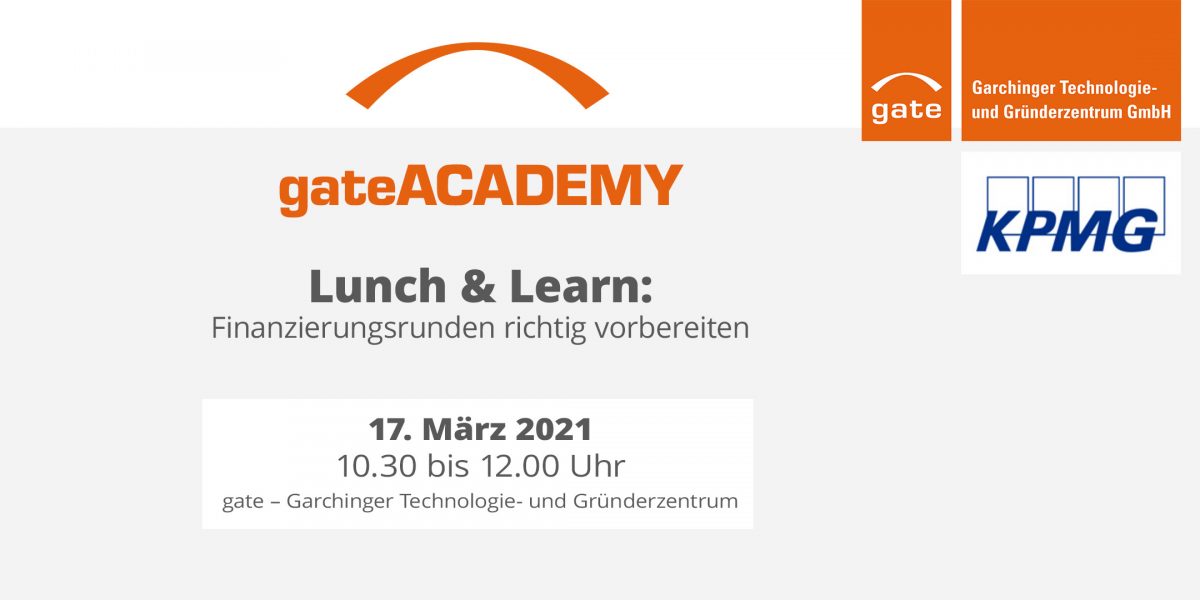 Lunch & Learn – Finanzierungsrunden richtig vorbereiten