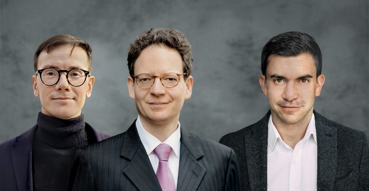 Die GoodIP-Gründer Linus Kohl, Bastian July und Sebastian Hugl (v.l.)