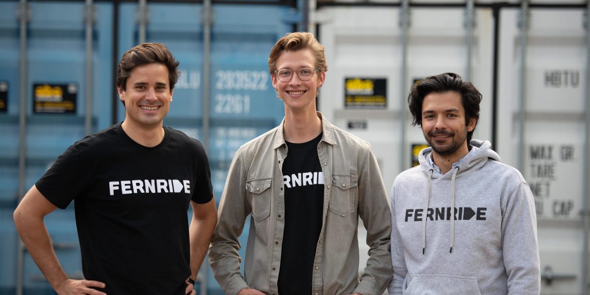 Fernride founders Max Fisser, Hendrik Kramer and Jean-Michael Georg (from left)