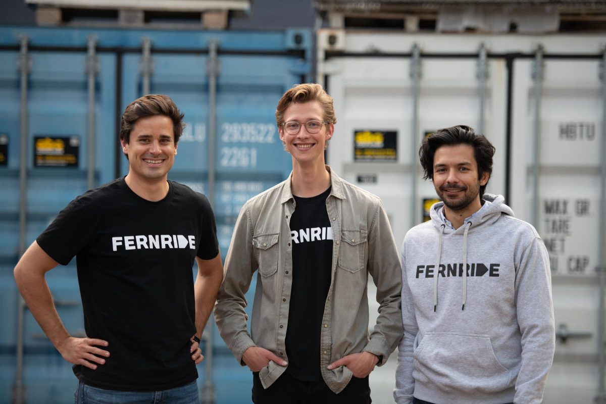 Fernride founders Max Fisser, Hendrik Kramer and Jean-Michael Georg (from left)