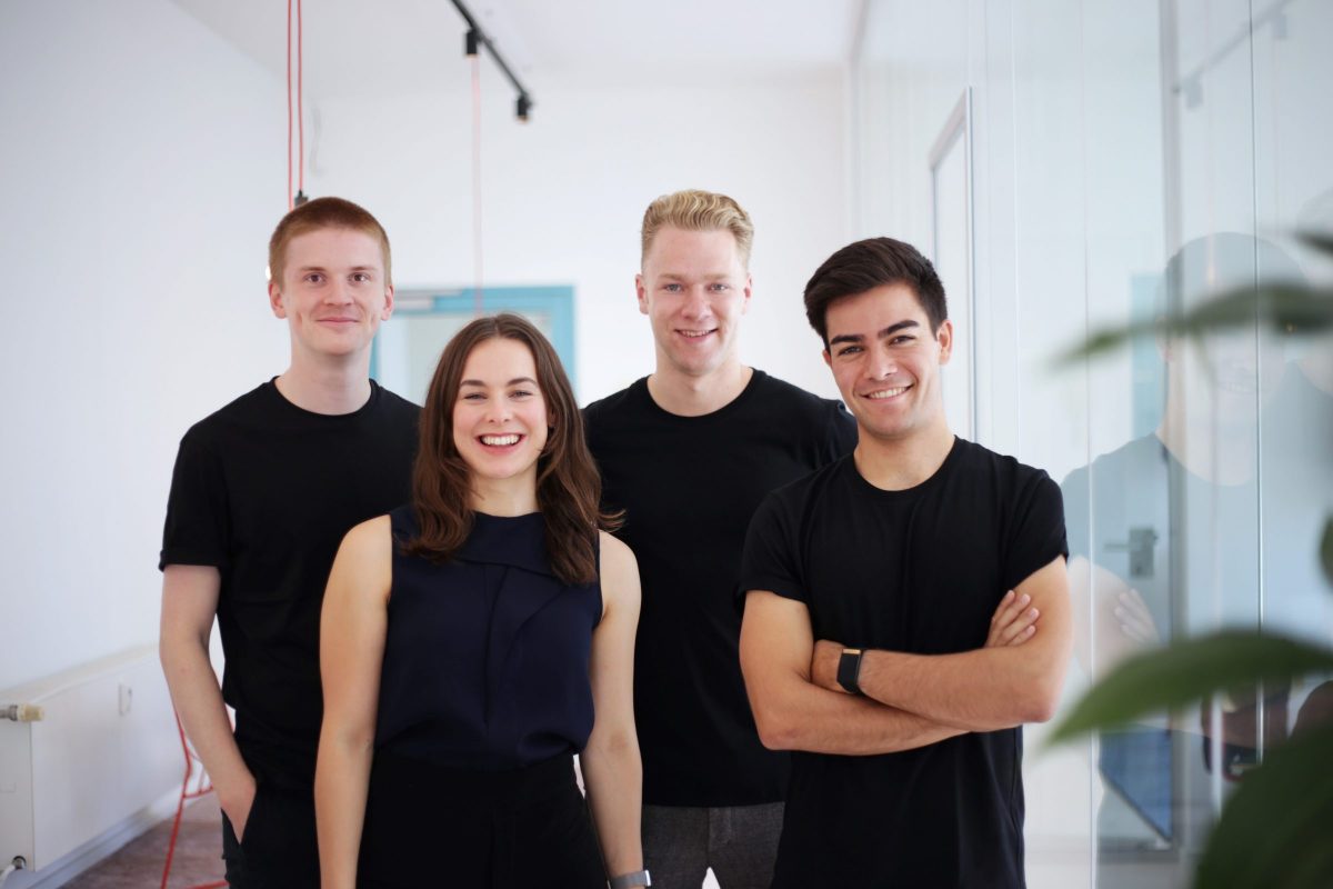 The Tanso founding team: Lorenz Hetzel, Gyri Reiersen, Till Wiechmann and Fabian Sinn (from left)