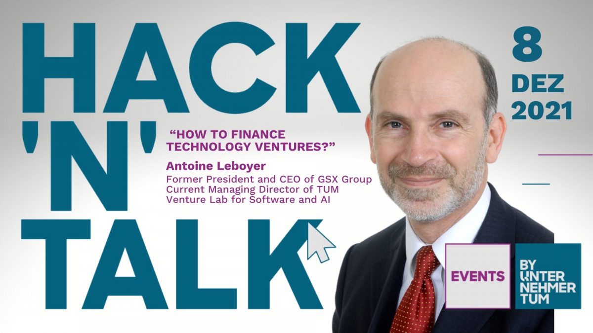 HACK 'N' TALK Antoine LeboyerTUM Venture Lab for Software and AI
