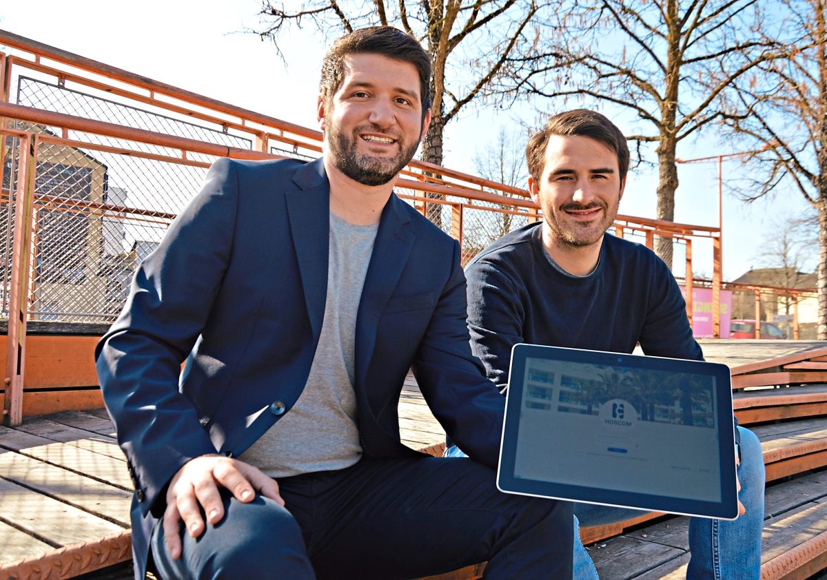 Die Hoscom-Gründer Robin Renschler und Magnus Liedtke (v.l.)