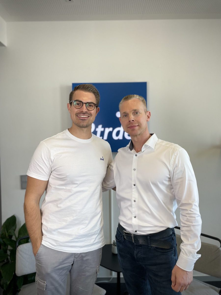 Der 2trde-CEO Johannes Stoffel und der neue Country Manager für die Niederlande Jeroen Kamer (v.l.)