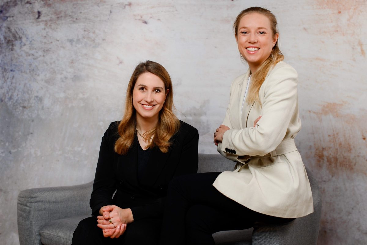 The Edurino founders Irene Klemm and Franziska Meyer (from left)