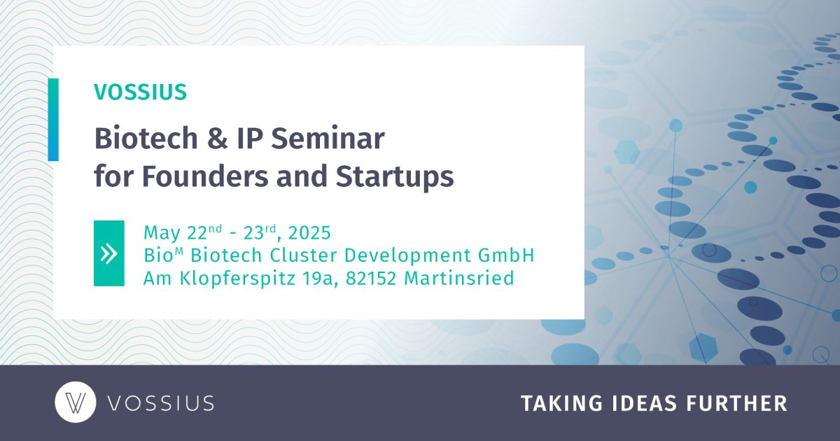 Biotech & IP Seminar for Founders and Startups