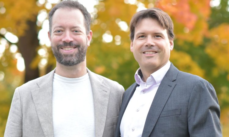 (v.l.) Lars Eiermann, Chief Sustainable Officer und Managing Director des TUM Venture Lab Climate & Circular; Philipp Schmaelzle, SVP Innovation, Viessmann Generations Group