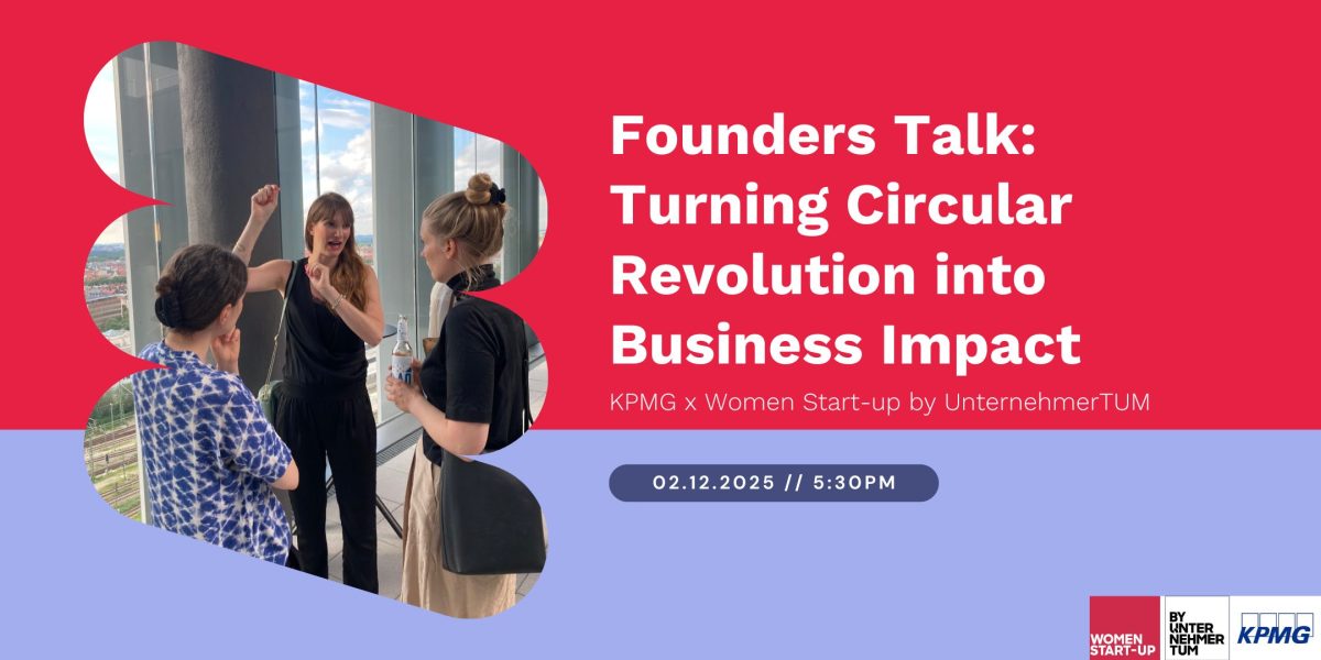 (Female) Founders Talk: Turning Circular Revolution into Business Impact