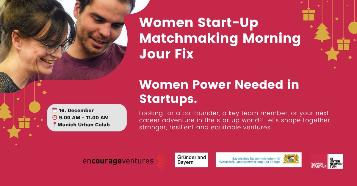 Matchmaking Morning Jour Fix: Women Power Needed in Startups