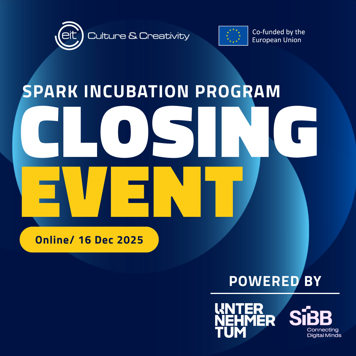 Online: EIT Culture & Creativity Spark Incubation Program Closing Event