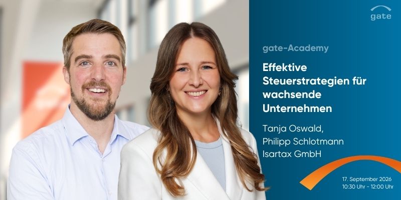 gate-Academy "Effektive Steuerstrategien für wachsende Unternehmen"
